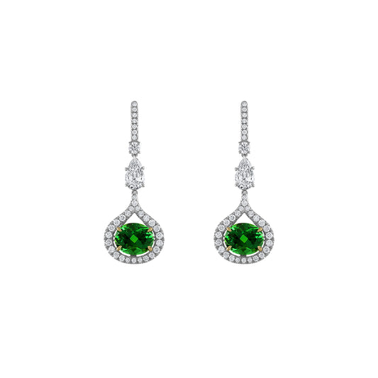 Tsavorite Drop Earrings