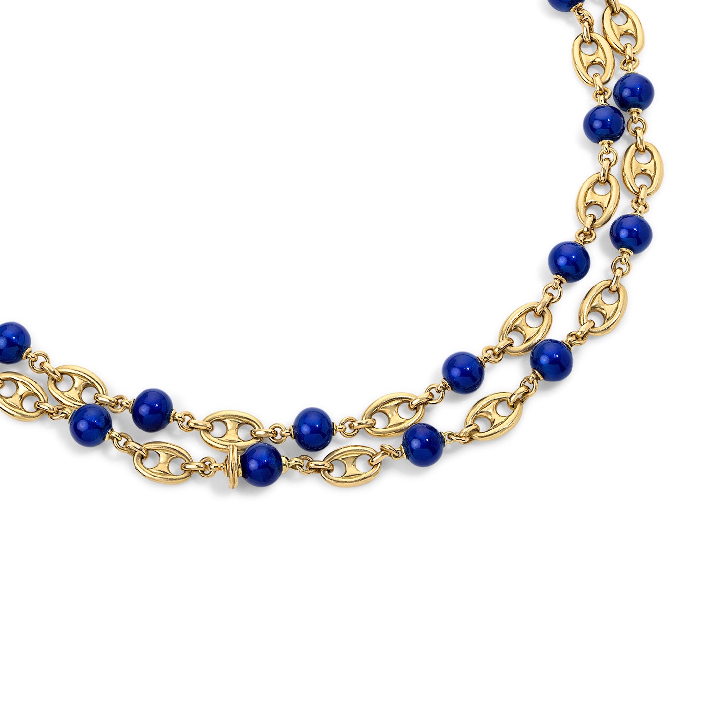 18 Karat Yellow Gold & Enamel Necklace by Bvlgari