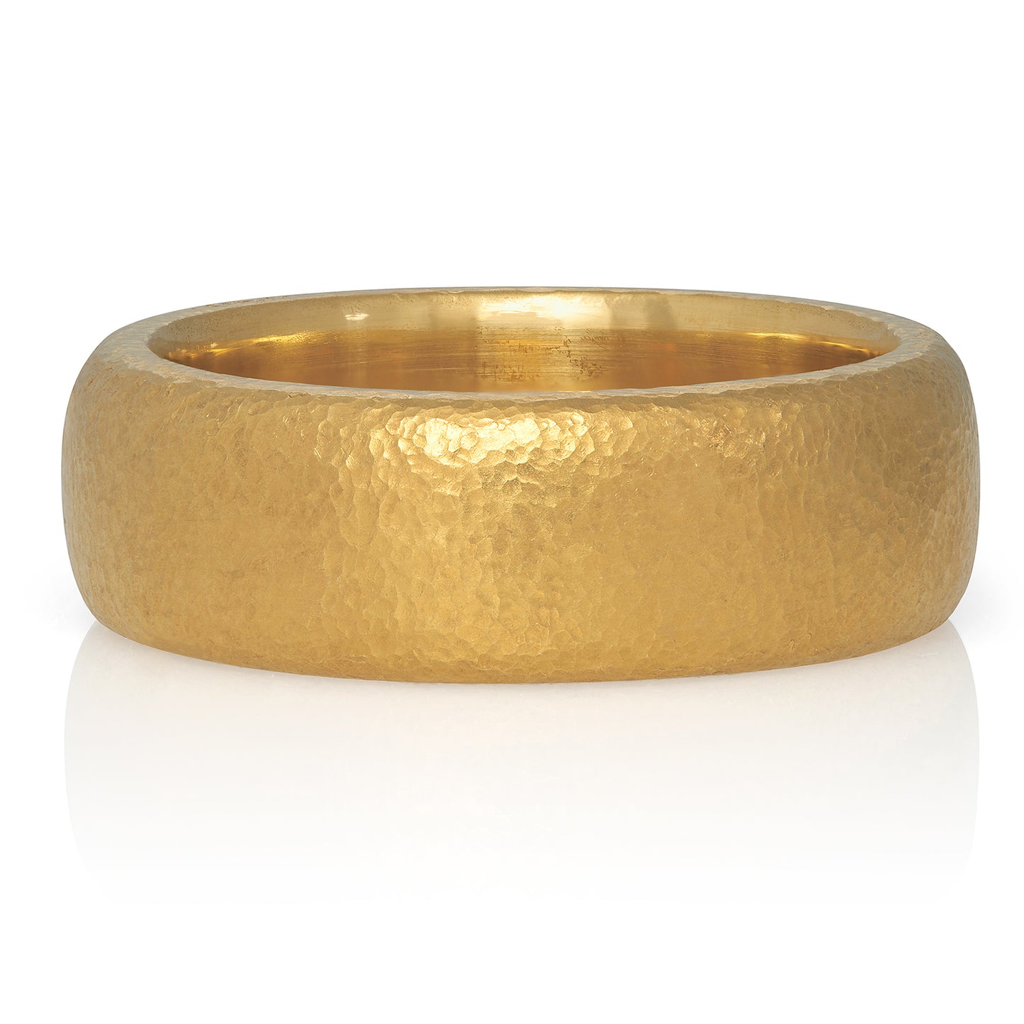 Solid 22 Karat Yellow Gold Men's Band Ring