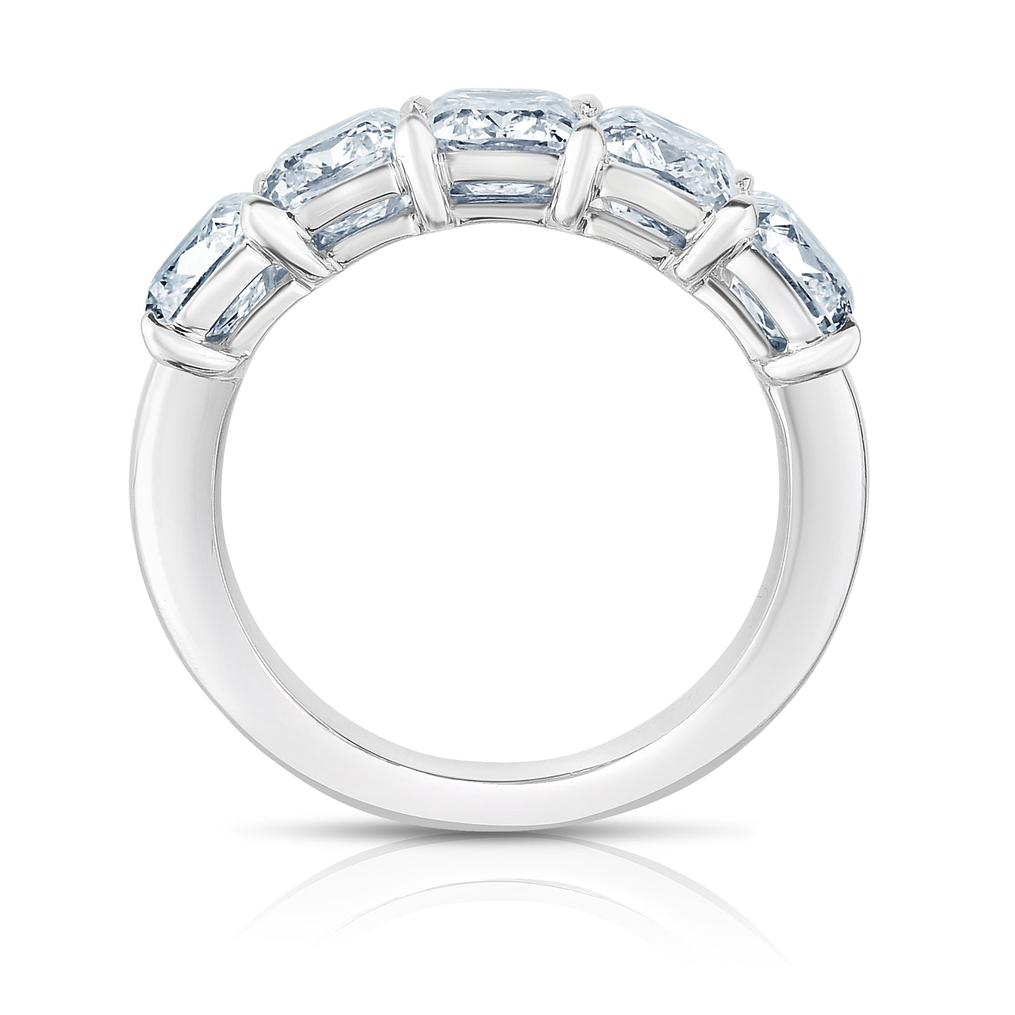 Five Stone Mixed Cut Band Ring