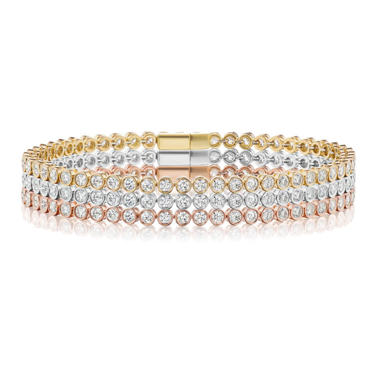Bezel Set Diamond Bracelet