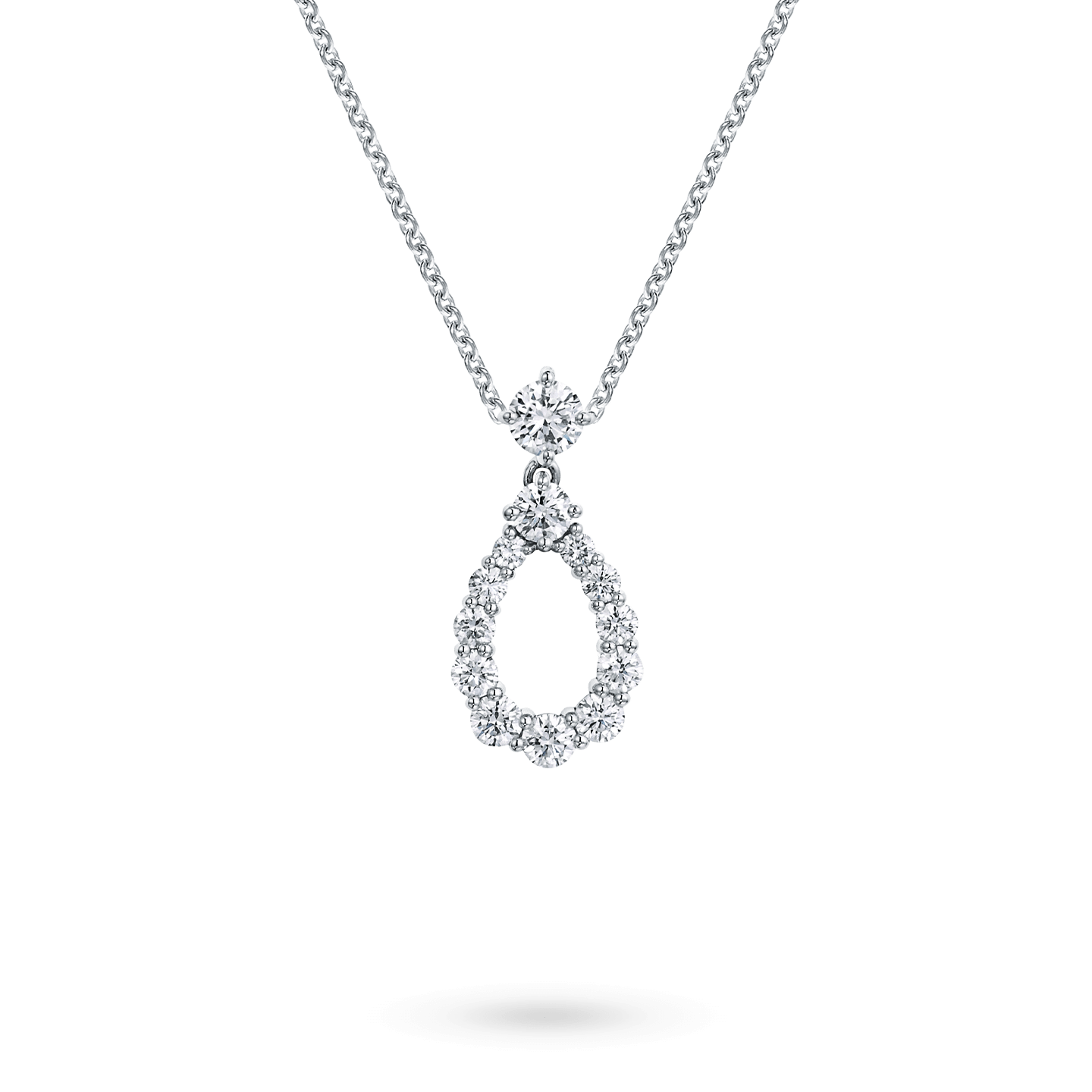 Diamond Loop Pendant by Harry Winston