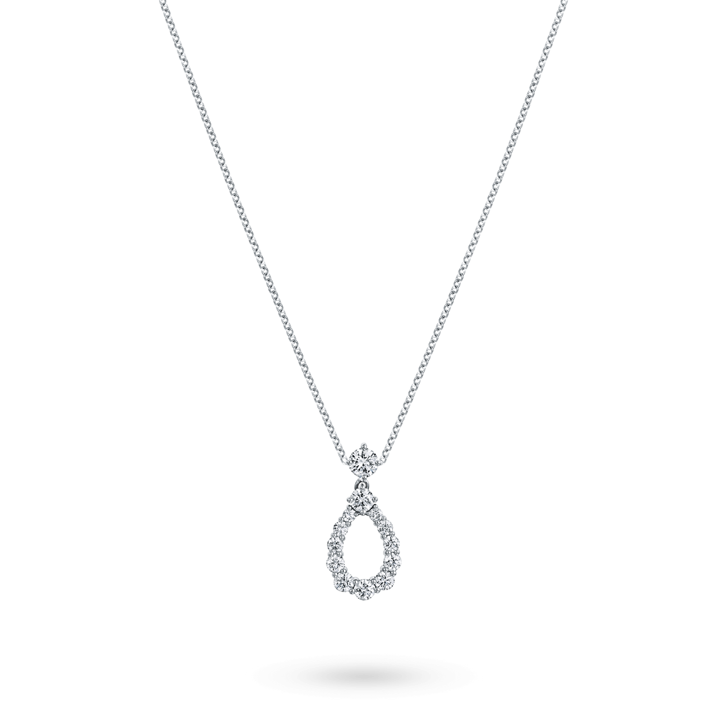Diamond Loop Pendant by Harry Winston