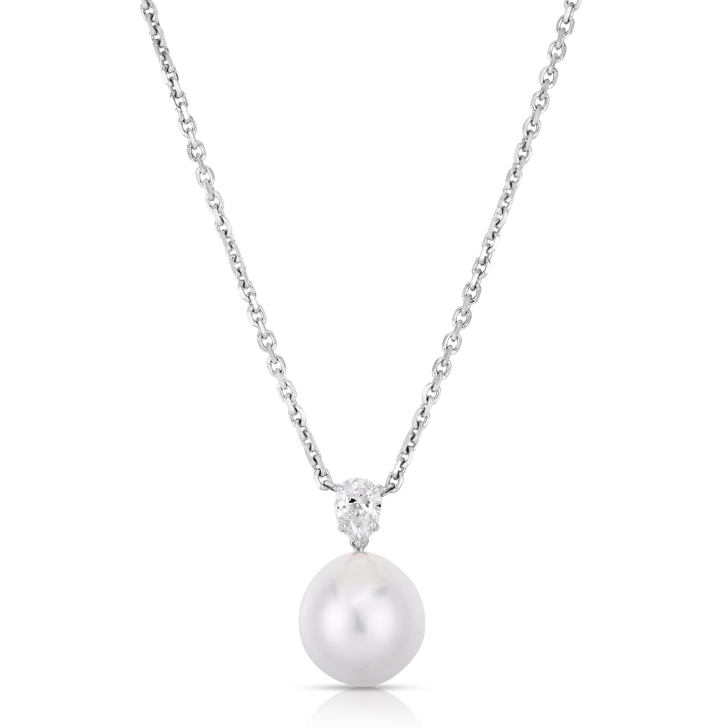 South Sea Pearl and Diamond Drop Pendant
