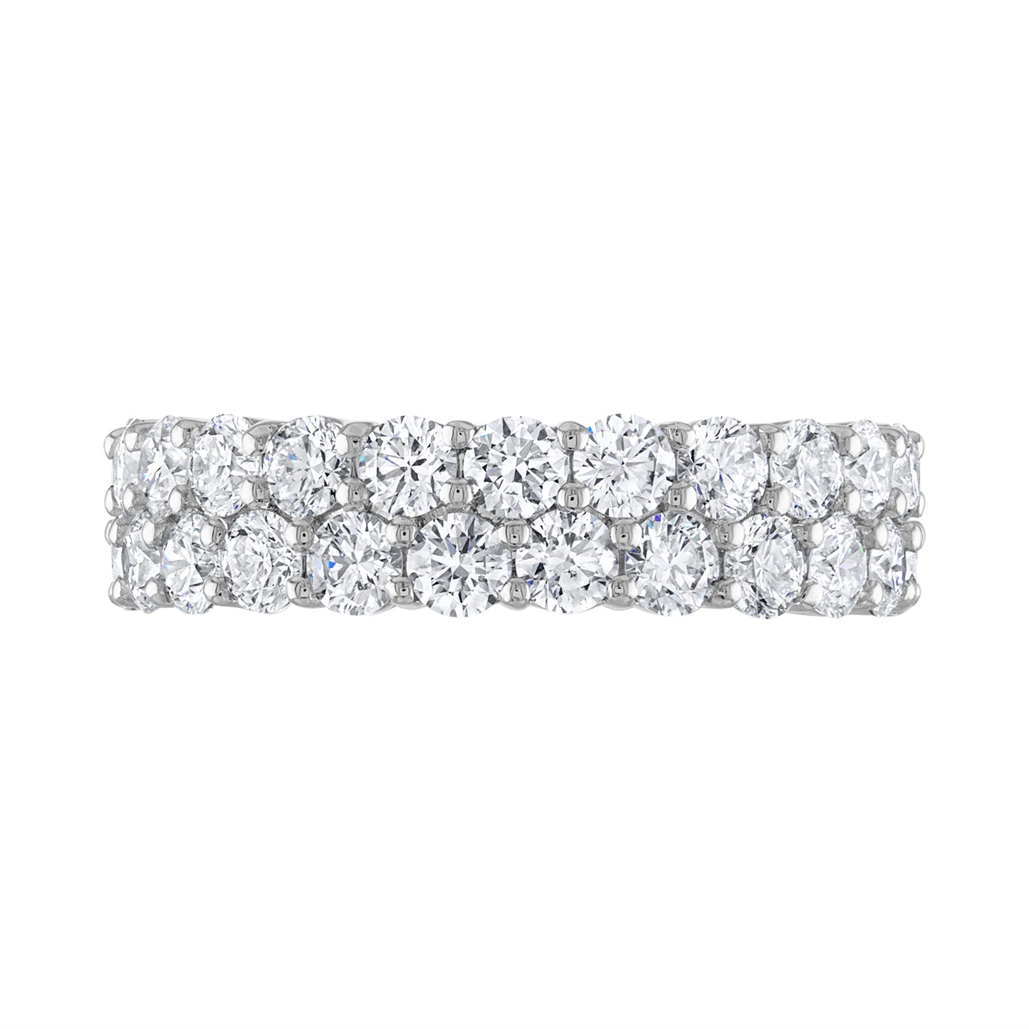 Double Row Diamond Band