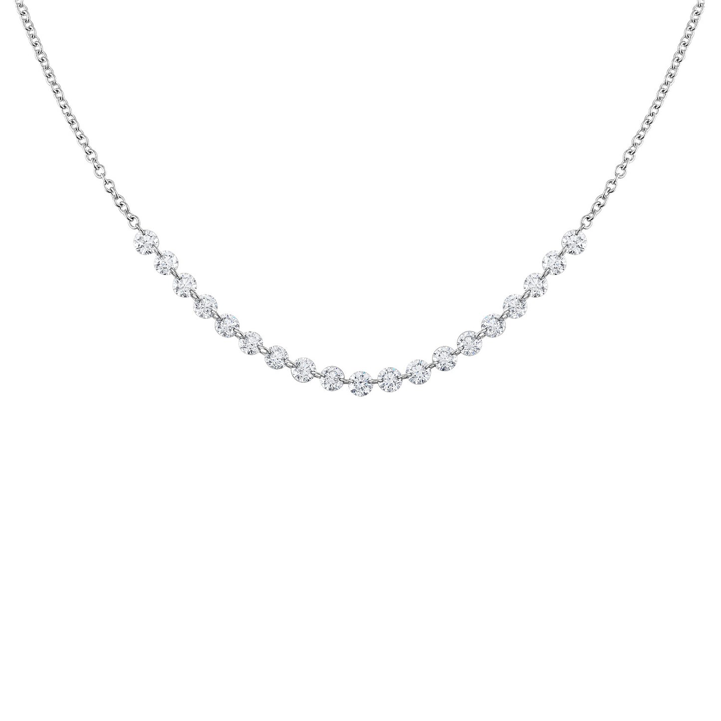 19 Stone Fringe Necklace