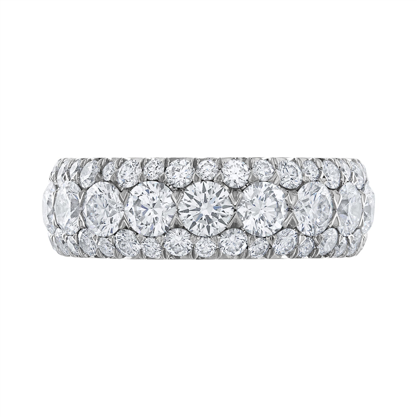 Three Row Diamond Ring