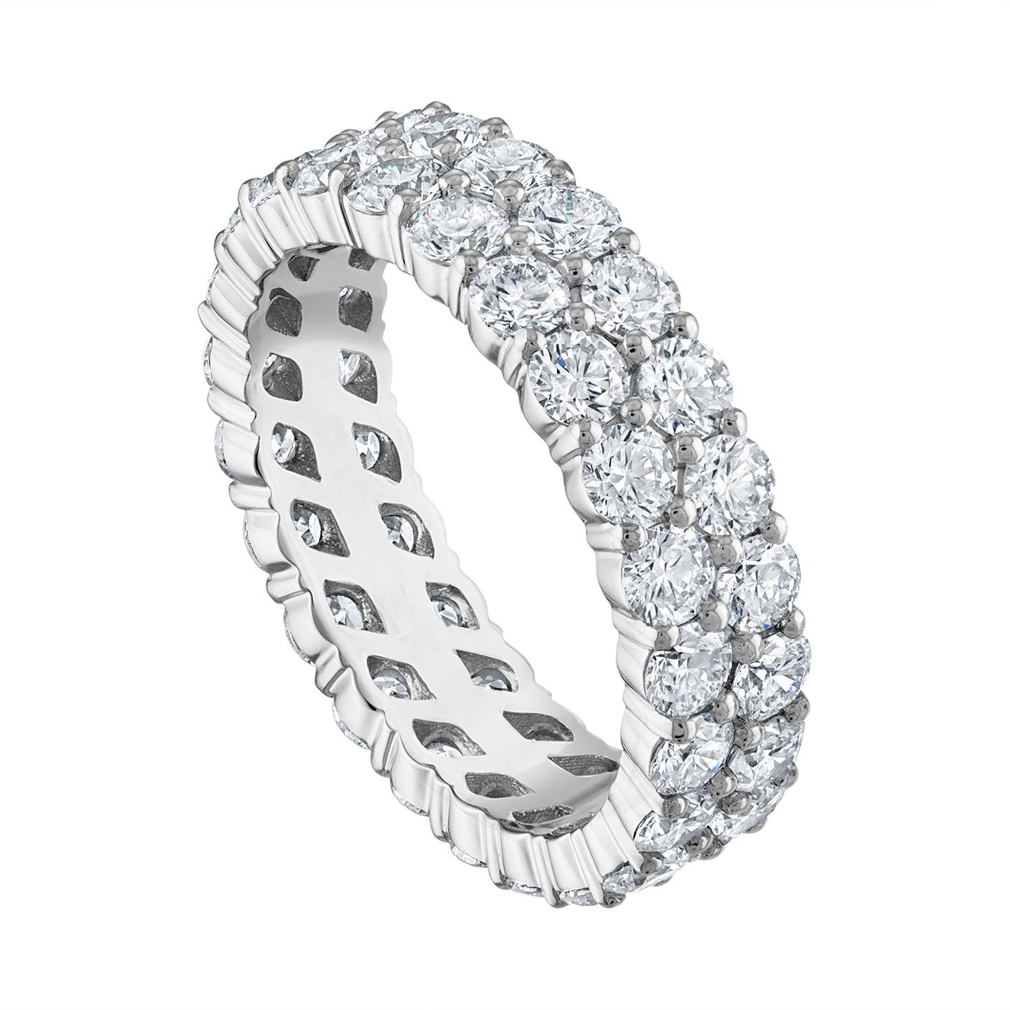 Double Row Diamond Band