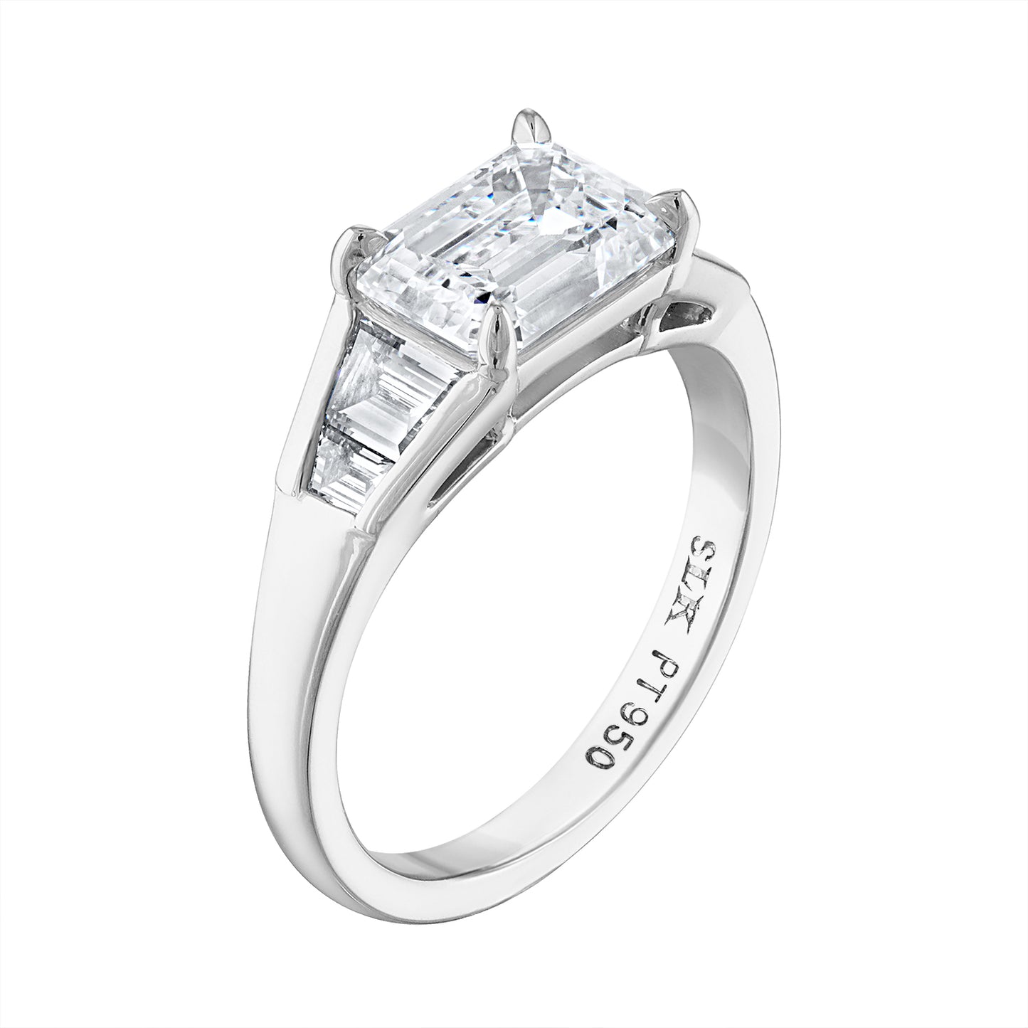 Emerald Cut Diamond Five Stone Ring