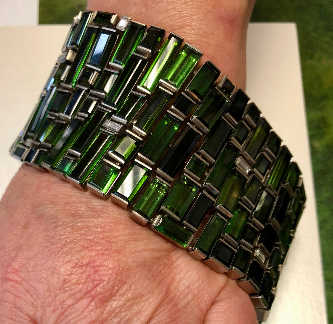 Wide Tourmaline Bracelet