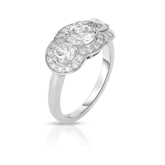 Image of Custom Ring Made with Family Diamonds