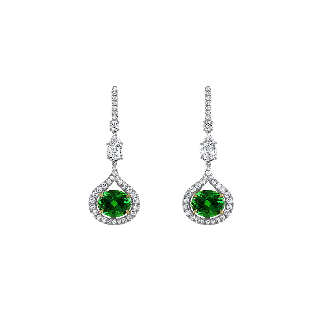 Tsavorite Drop Earrings