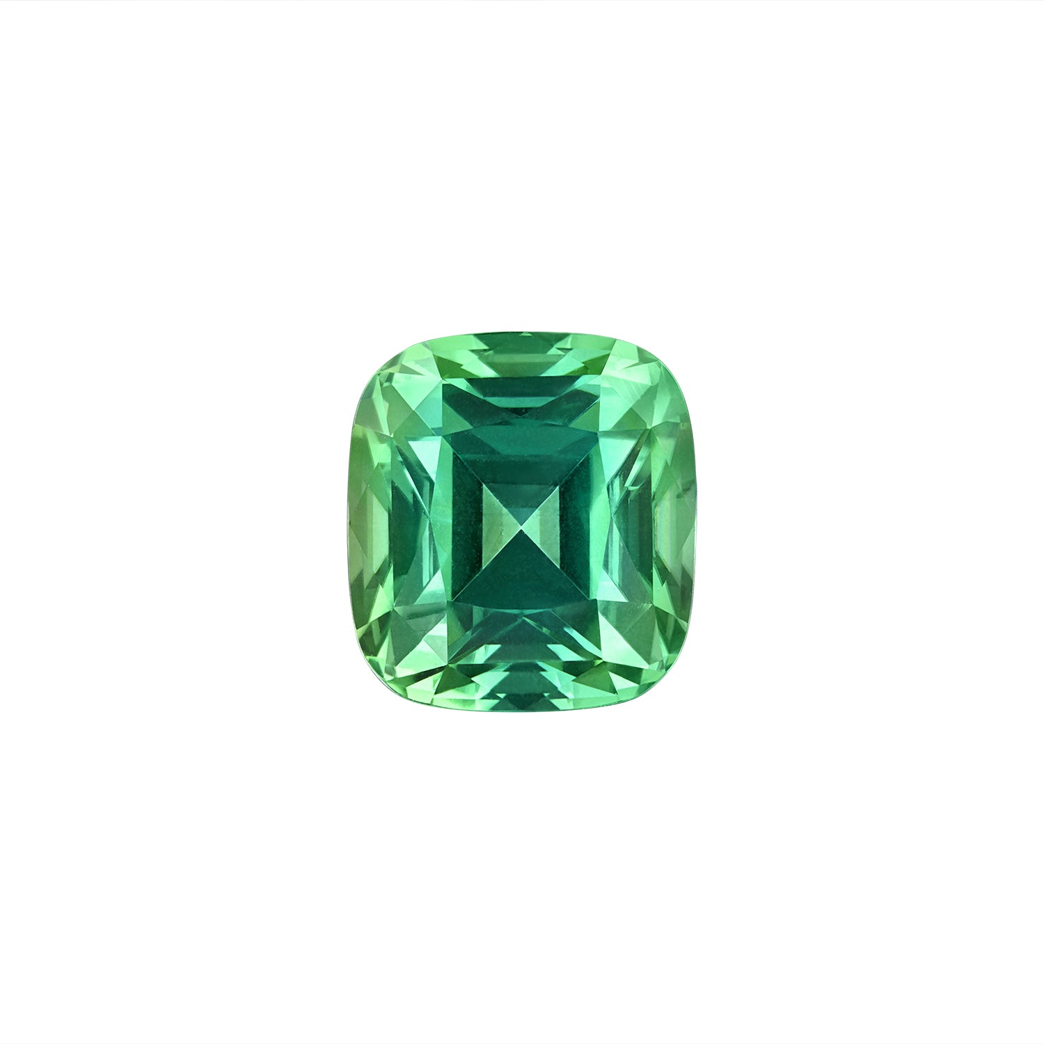 Beautiful 5.41 carat Afghan blue-green tourmaline with a glowing hue and cushion cut, originating from the renowned Laghman Mines. Perfect for any lover of color.