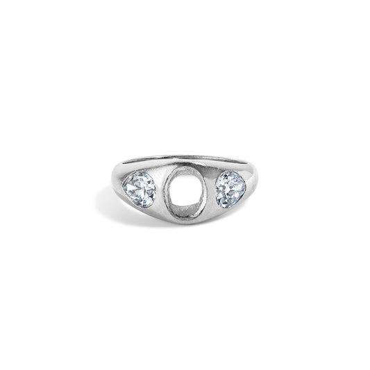 Platinum & Old Mine Cut Diamond Mounting