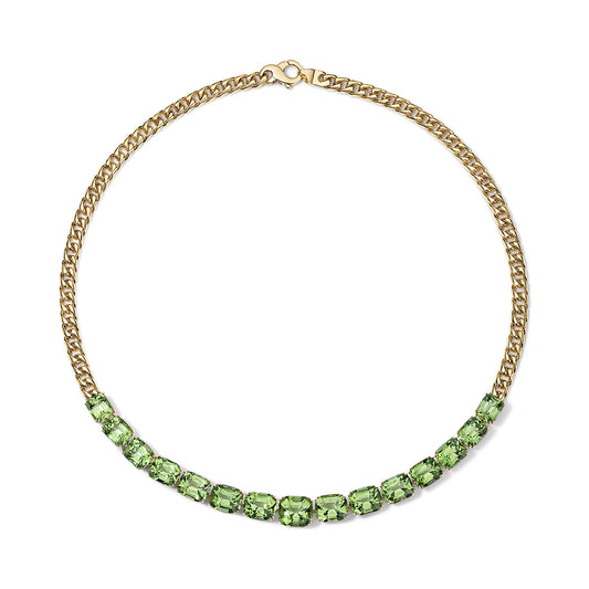 Peridot & Yellow Gold Necklace