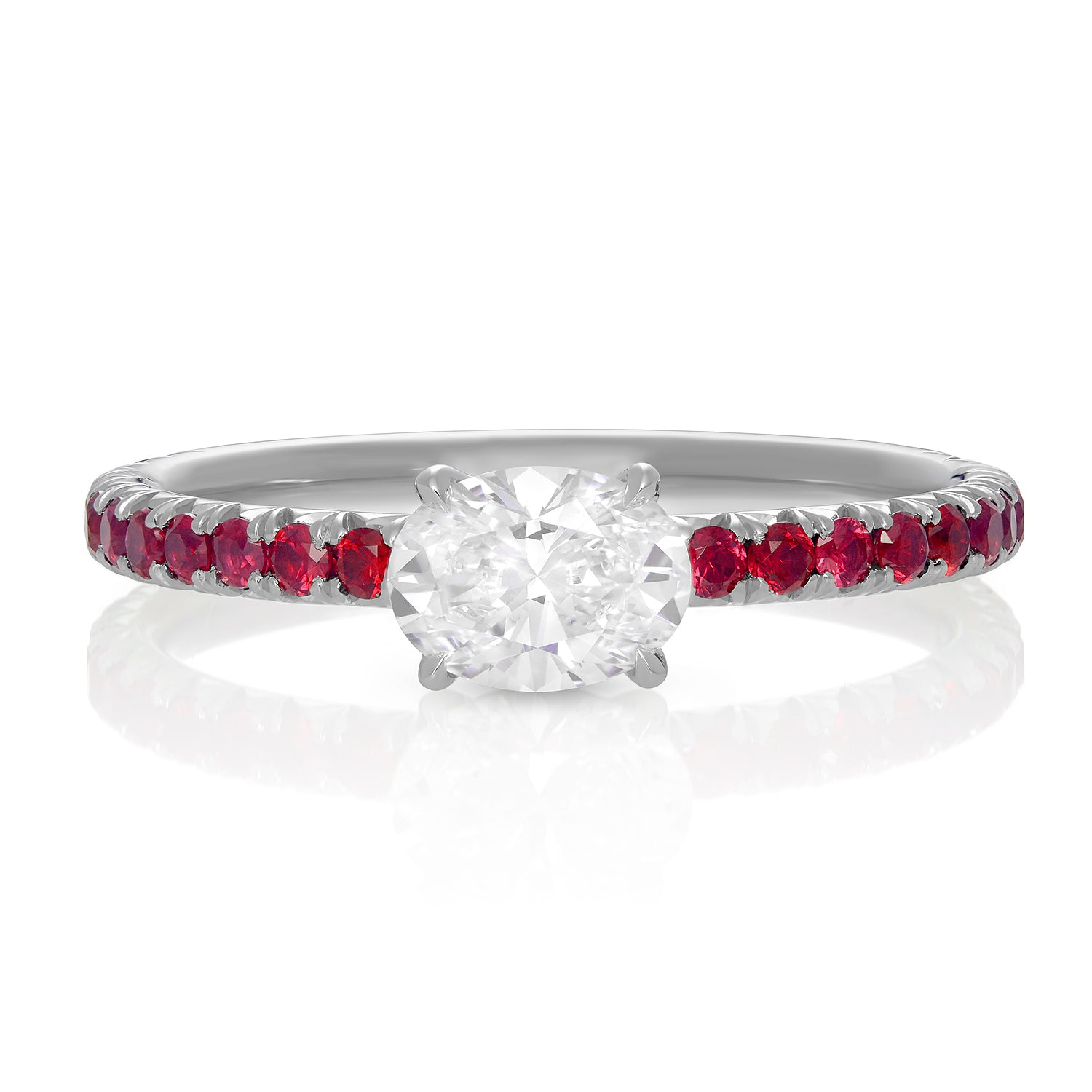 Versatile stackable platinum ring designed by Susan Kottemann, celebrating life's cherished moments. Can be customized in size, metals, and stones. Made in New York.