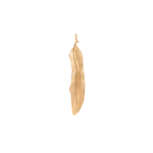 18K Yellow Gold Leaves Pendant
