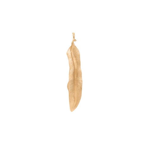 18K Yellow Gold Leaves Pendant