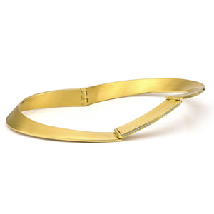 18K Gold & Diamond Bangle Bracelet