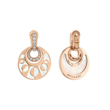 Load image into Gallery viewer, Mother of Pearl &amp; Diamond Earrings by Bulgari