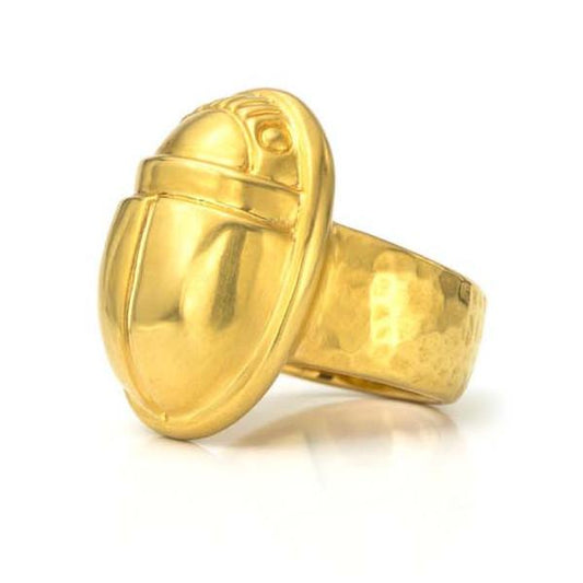 Yellow Gold Scarab Ring