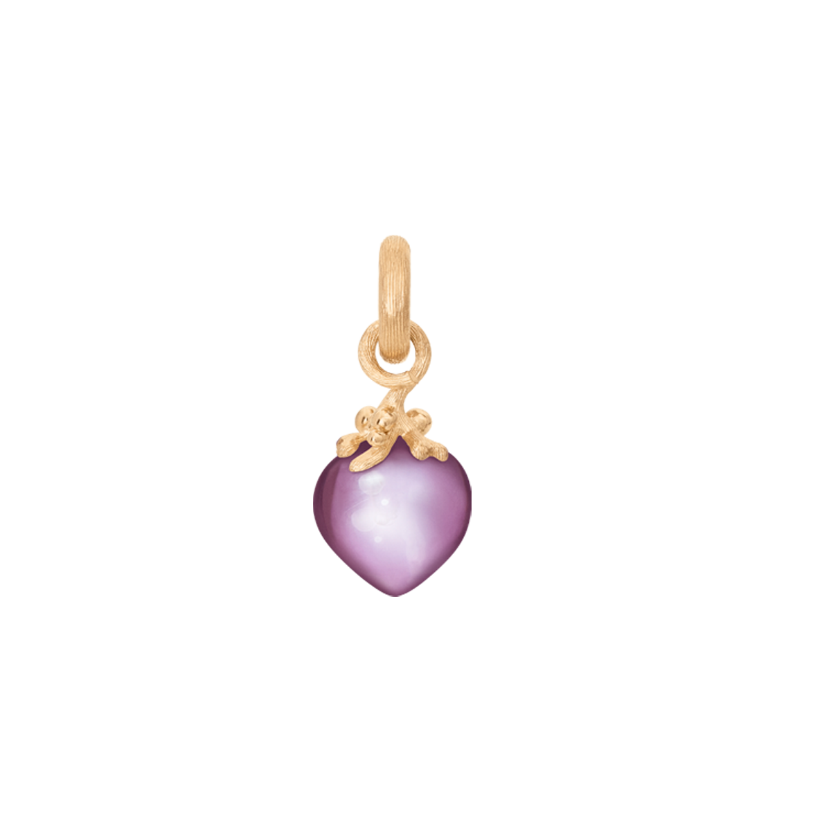 Sweet Drops Charm in 18K Yellow Gold with Amethyst