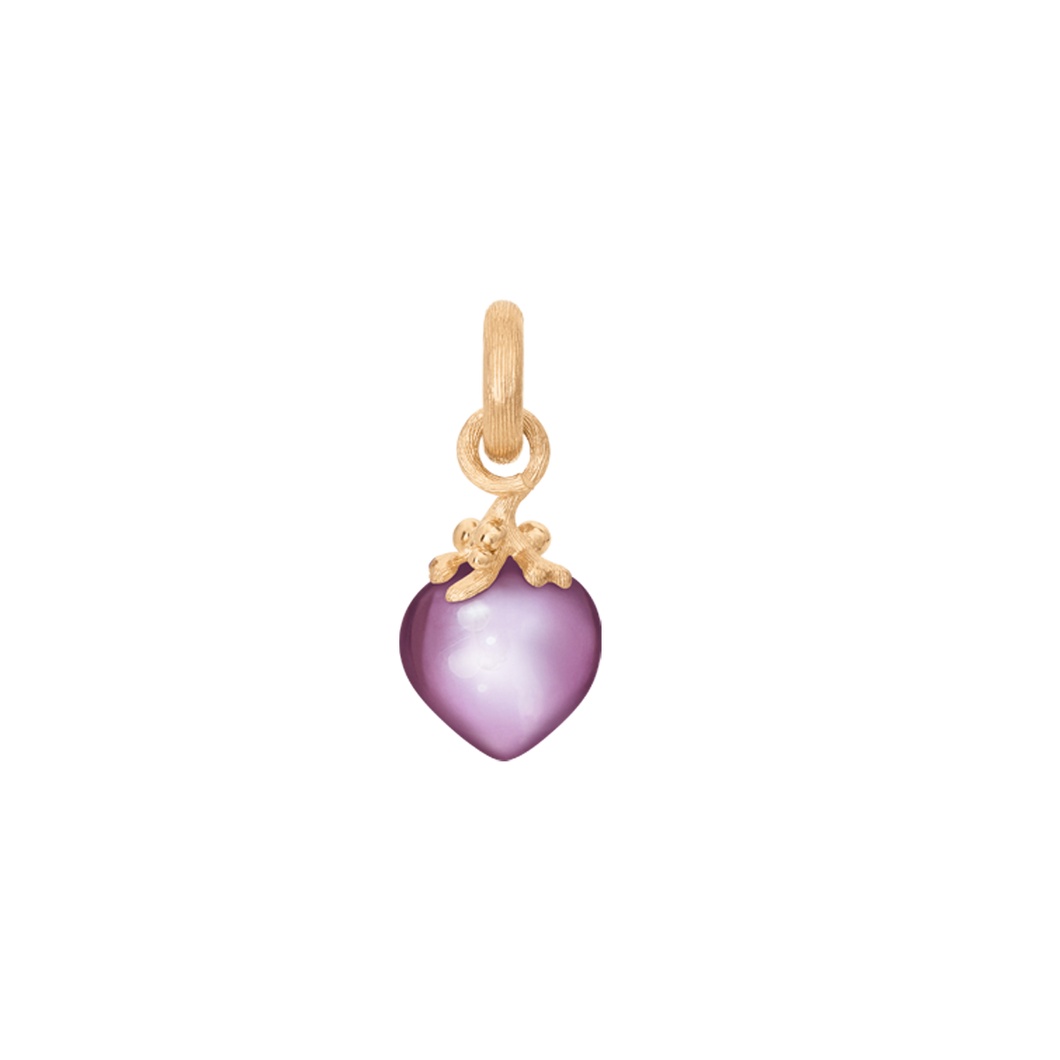 Sweet Drops Charm in 18K Yellow Gold with Amethyst