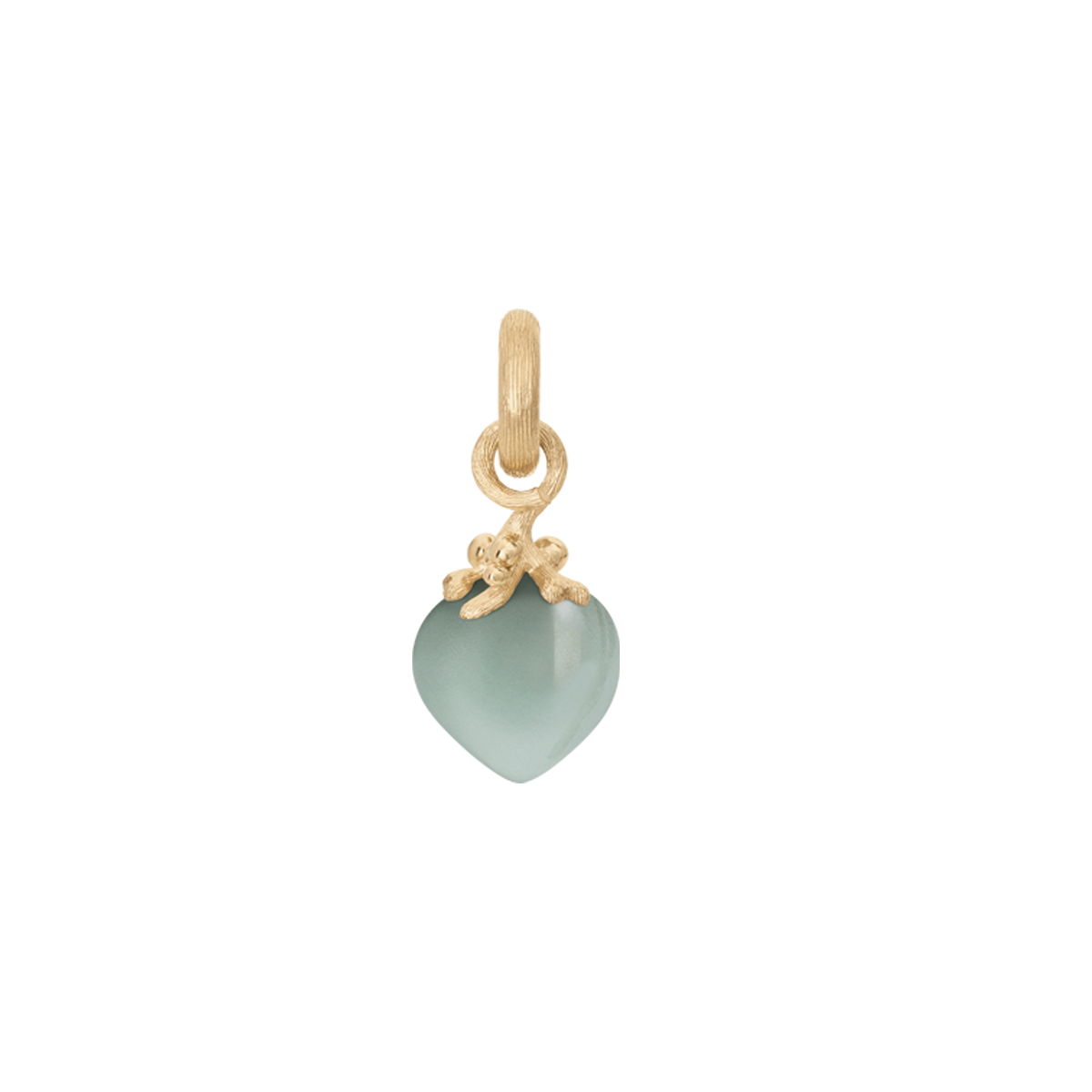 Sweet Drops Charm in 18K Yellow Gold with Aquamarine