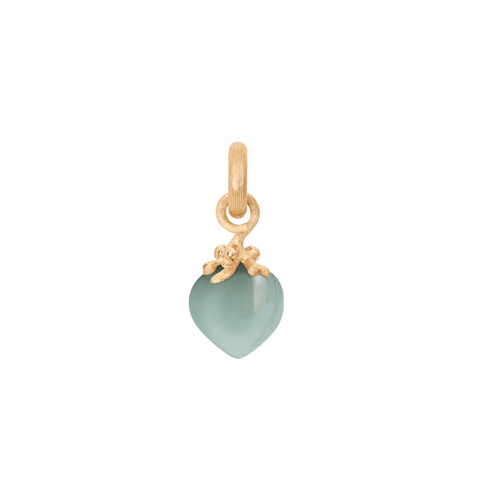 Sweet Drops Charm in 18K Yellow Gold with Aquamarine