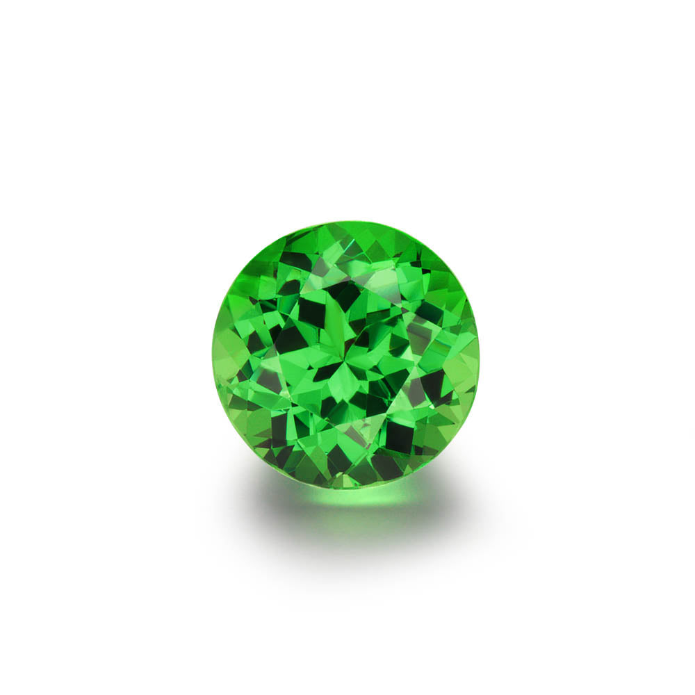 3.03cts. Round Brilliant Cut Tsavorite Gemstone