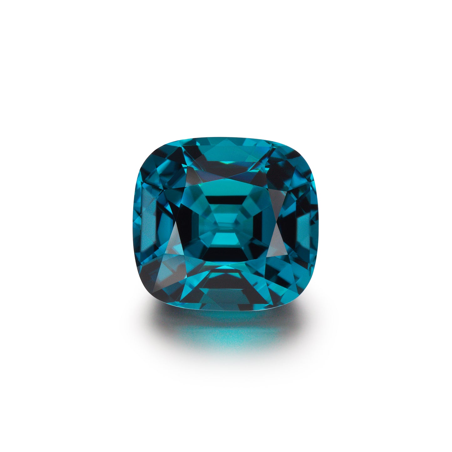 Image of Loose Cushion Cut Natural Indicolite Tourmaline Gem