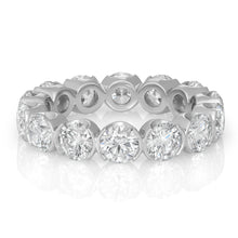 Load image into Gallery viewer, Semi Circular Bezel Eternity Band