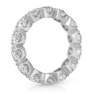 Semi Circular Bezel Eternity Band