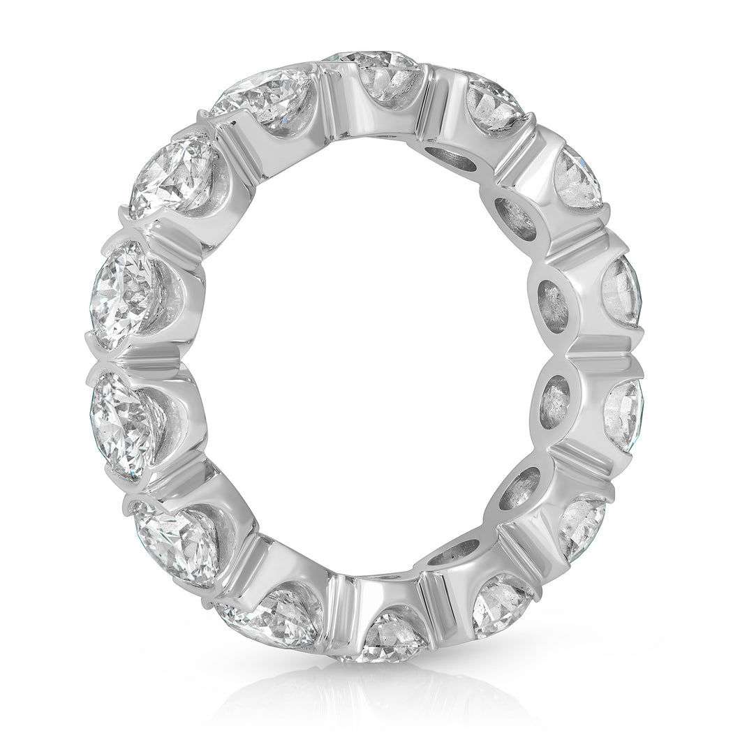 Semi Circular Bezel Eternity Band