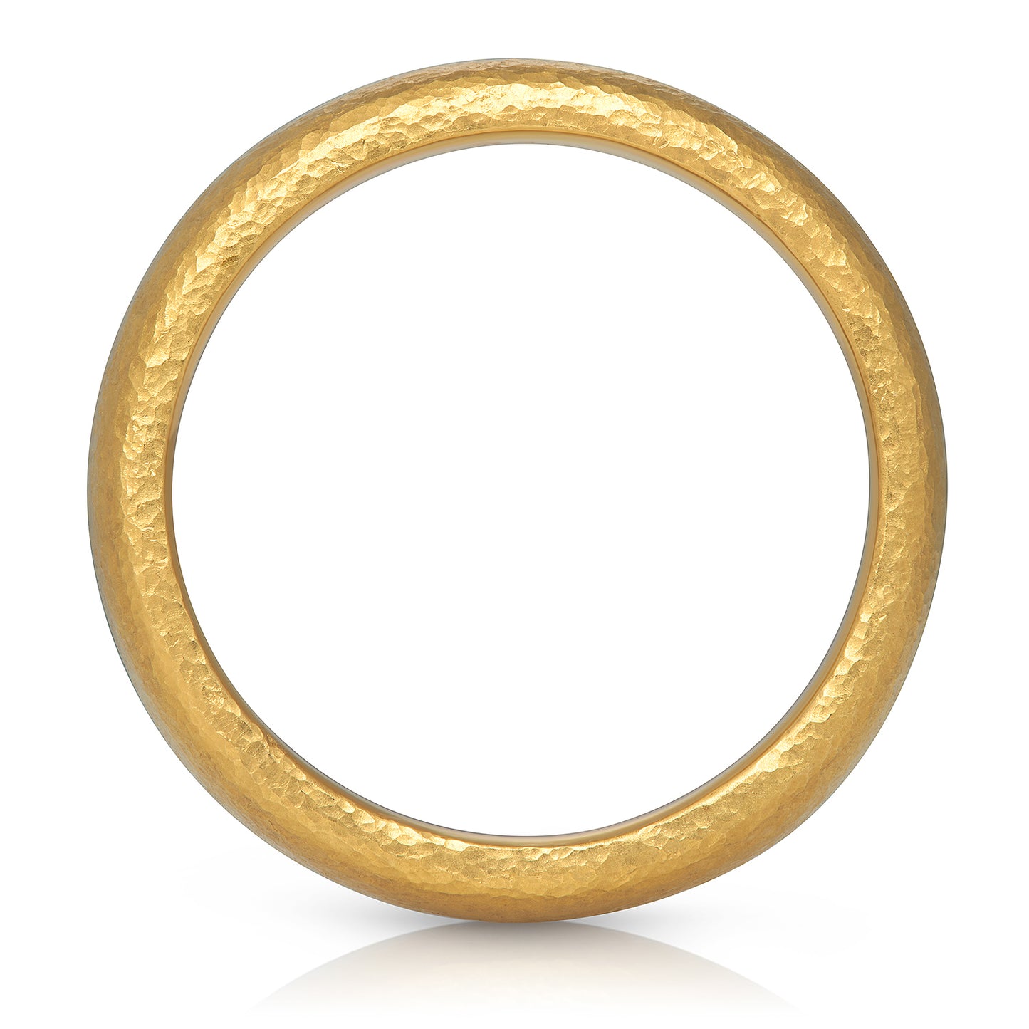 Solid 22 Karat Yellow Gold Men's Band Ring