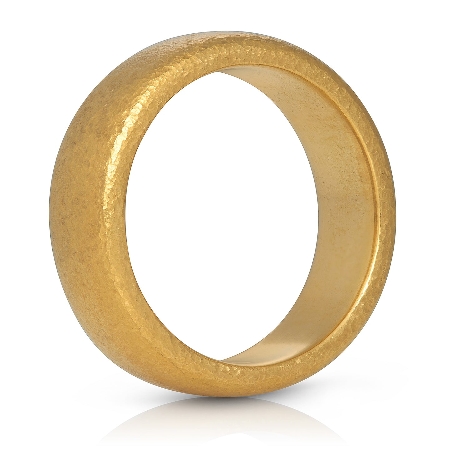 Solid 22 Karat Yellow Gold Men's Band Ring