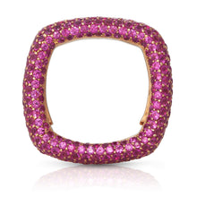 Load image into Gallery viewer, Pink Sapphire Pave Ring