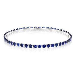 Diamond & 14K Gold Bangle Bracelet