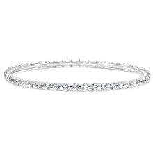 Load image into Gallery viewer, Diamond &amp; 14K Gold Bangle Bracelet