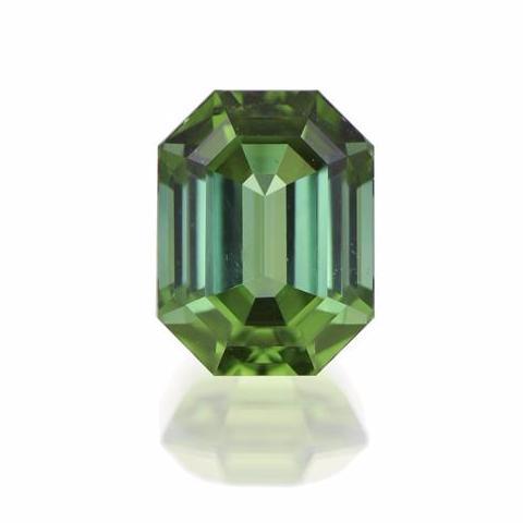 Emerald Cut Blue Green Tourmaline