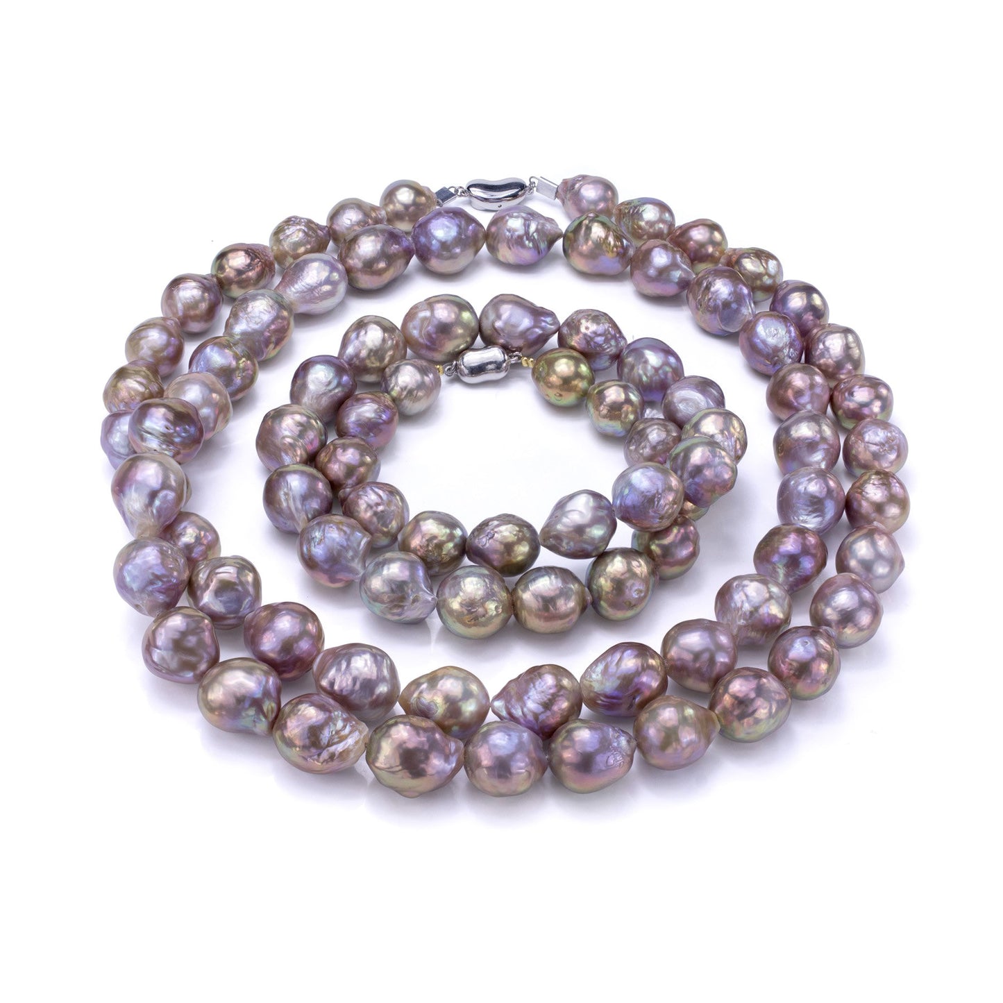 Freshwater Pearl & 18K White Gold Necklace Strands