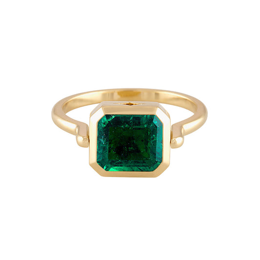 Muzo Emerald Swivel Ring
