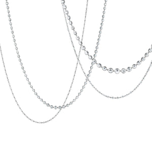 Briolette Cut Diamond Eternity Necklace
