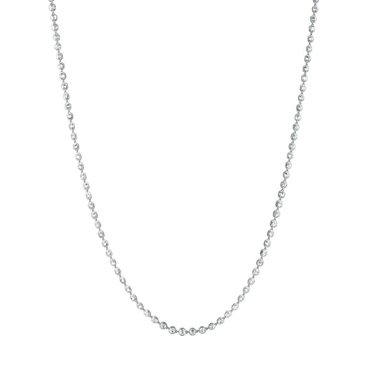 Round Rose Cut Diamond Eternity Necklace