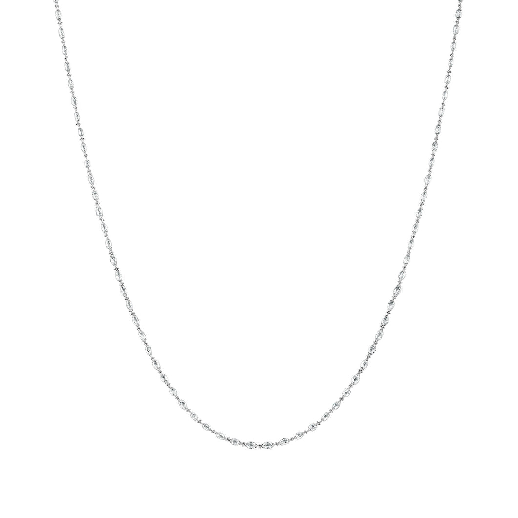 Briolette Cut Diamond Eternity Necklace