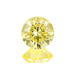 Natural Fancy Vivid Yellow Round Diamond