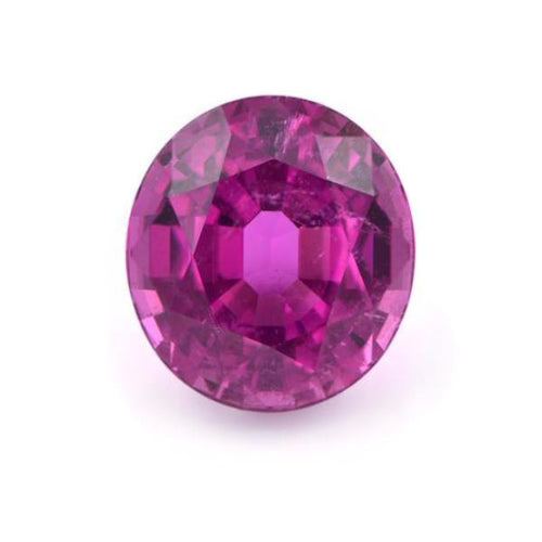 Natural Oval Rubellite Tourmaline