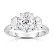 Load image into Gallery viewer, Oval Diamond Three Stone Ring