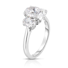 Load image into Gallery viewer, Oval Diamond Three Stone Ring
