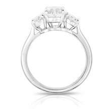 Load image into Gallery viewer, Oval Diamond Three Stone Ring
